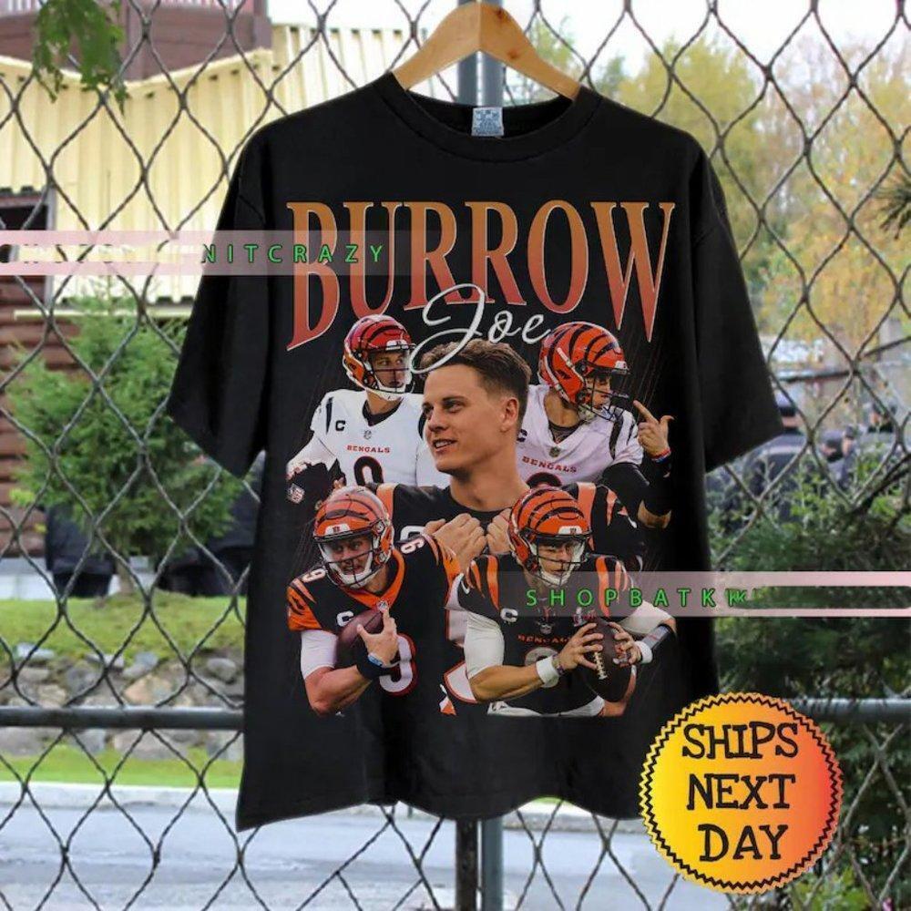 Joe Burrow Washed Quarterback Homage Graphic Retro 90_S Fans Hot 2023 Shirt